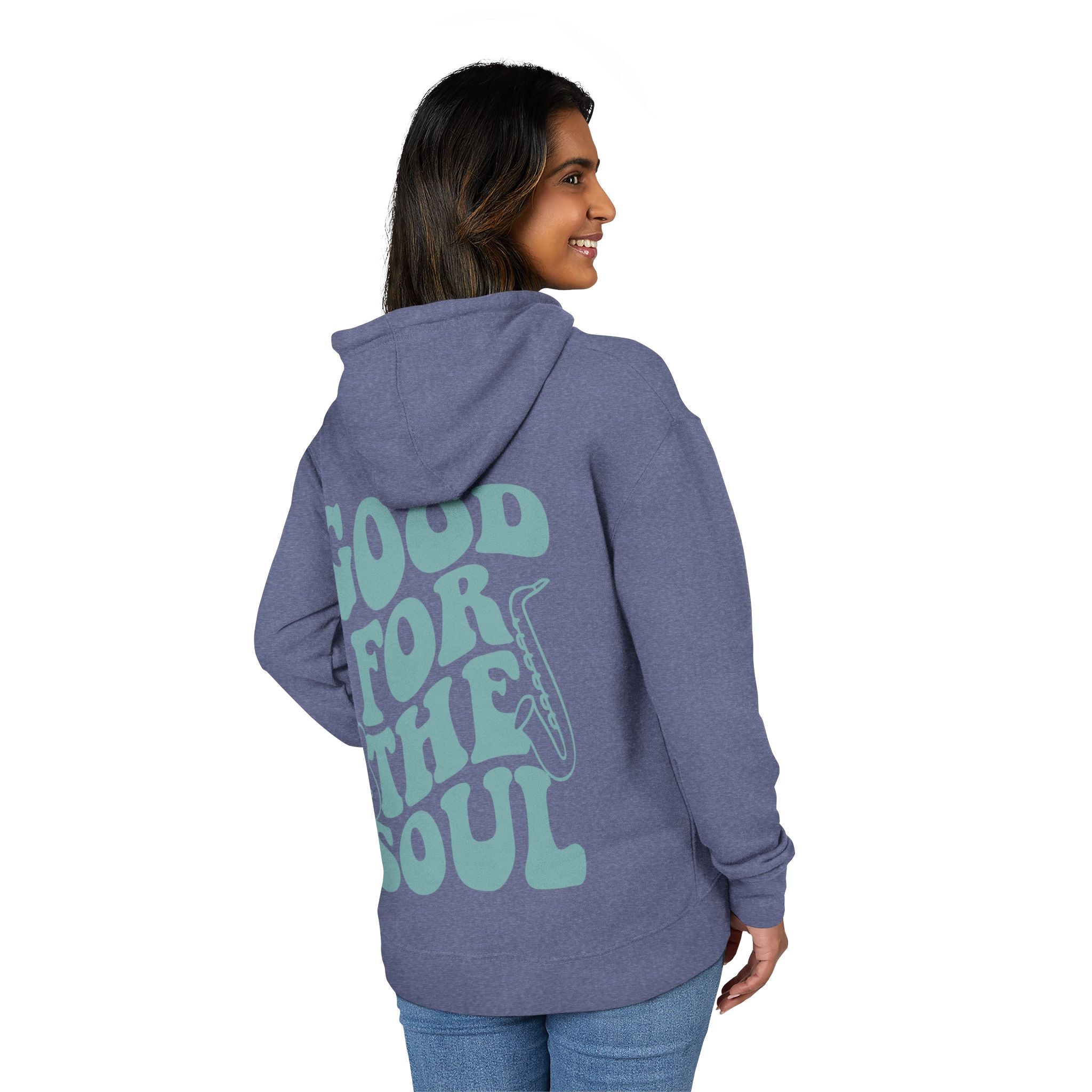 Good for the Soul Hoodie - Sea Glass French Terry