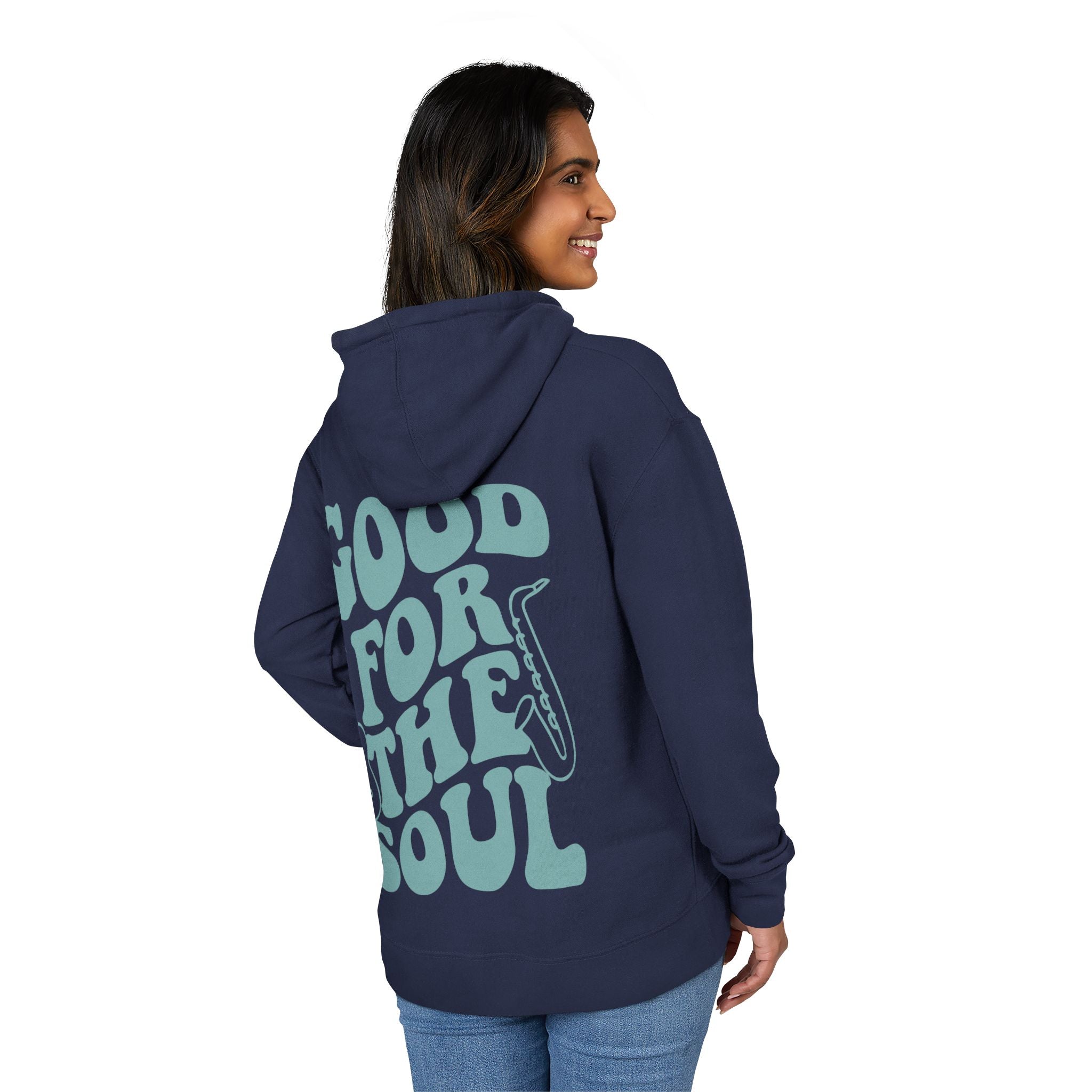 Good for the Soul Hoodie - Sea Glass French Terry