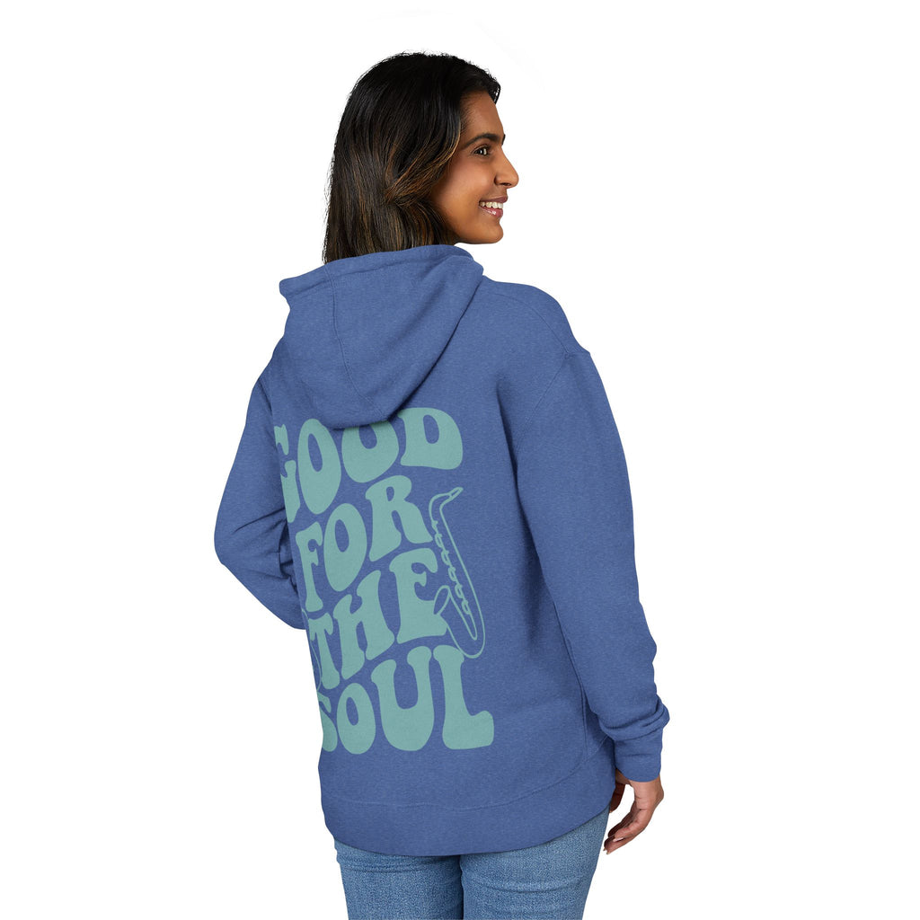 Good for the Soul Hoodie - Sea Glass French Terry
